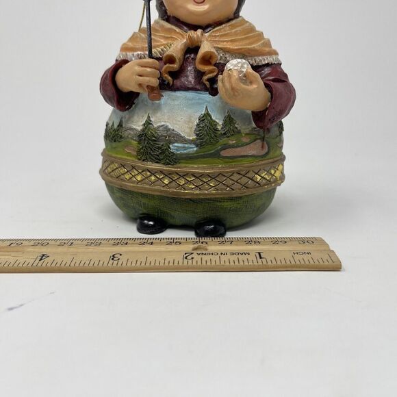 Christmas Ornament Lady Woman Golfer Grandma Fat Golf Large Landscape Granny Old - Picture 8 of 8